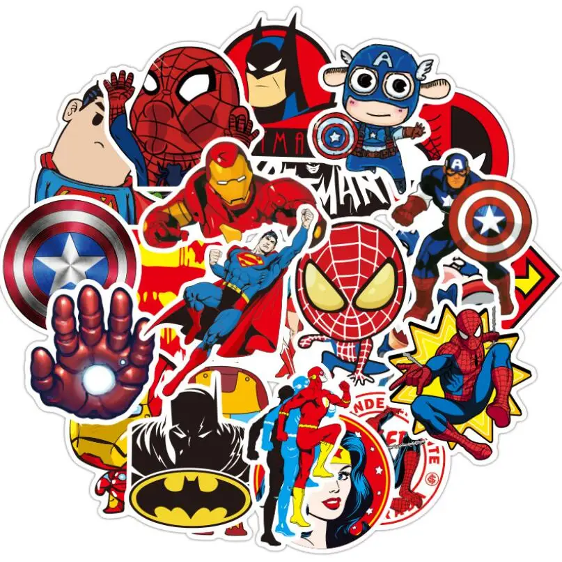 ZY0273C Marvel Superheroes Graffiti Stickers - Waterproof Vinyl
