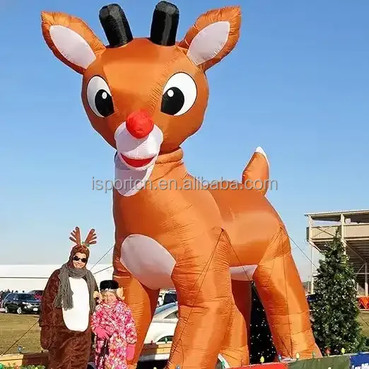 Giant Outdoor Christmas Inflatable Rudolph The Rednosed Reindeer Buy