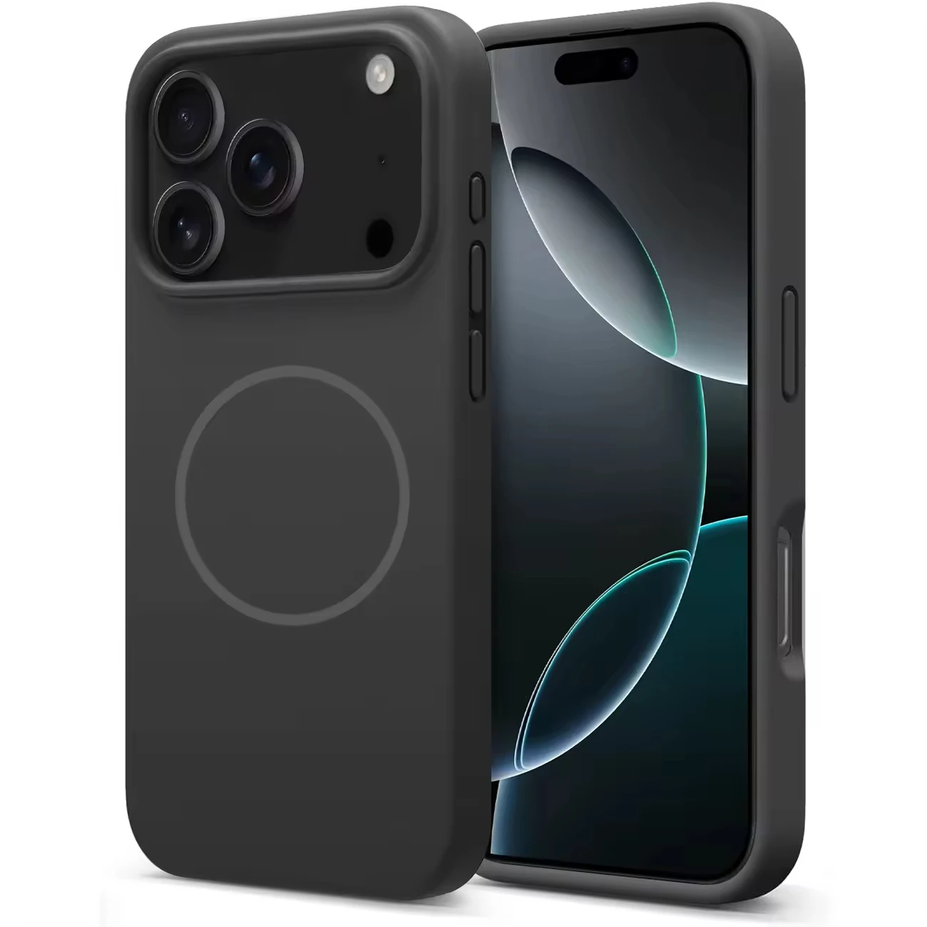 product custom magnetic wireless charging shockproof cover protective liquid silicone mobile phone case for iphone 17 air promax laudtec-2