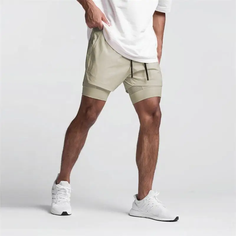 Compressione del sudore personalizzata all'ingrosso 2 in 1 Print Designer Nylon Fiess Boxer Gym Workout Sports Cargo Running Pantaloncini da uomo113_voghion.com