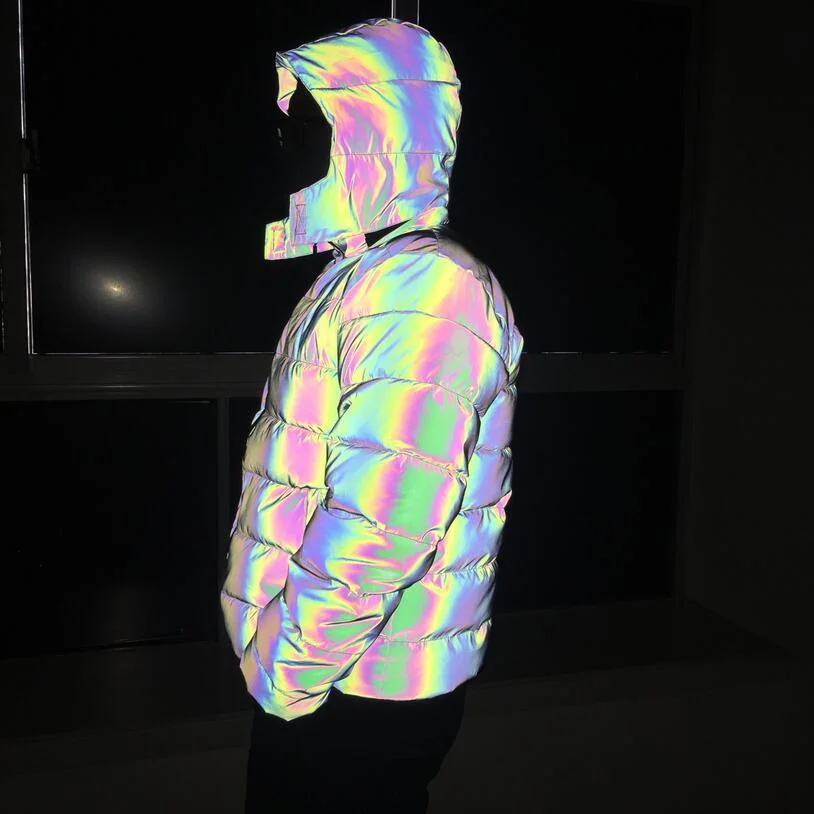 ORM Fashion Winter Clothes Custom Logo Mens Padded Jackets Cropped Shiny Puffer Jacke Men gallery 4