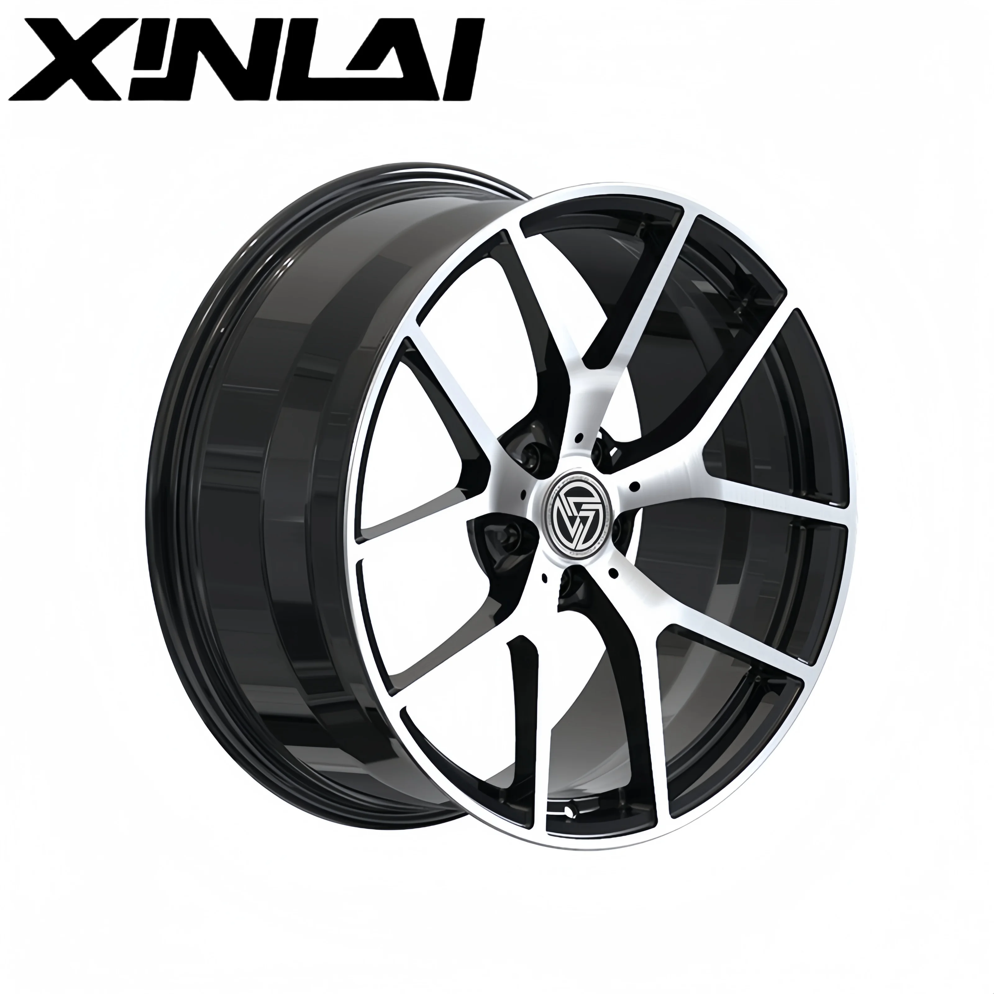 XINLAI Custom Concave Matte Black Forged Wheels 5X120 5X114.3 5X112 18 19 20 21 22 Machine Face Rims for Luxury New 4 Pieces - Image 2