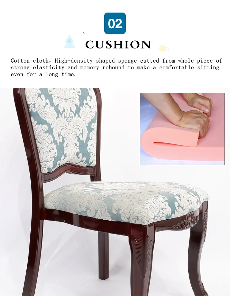 nordic pu cushion design modern dining chair