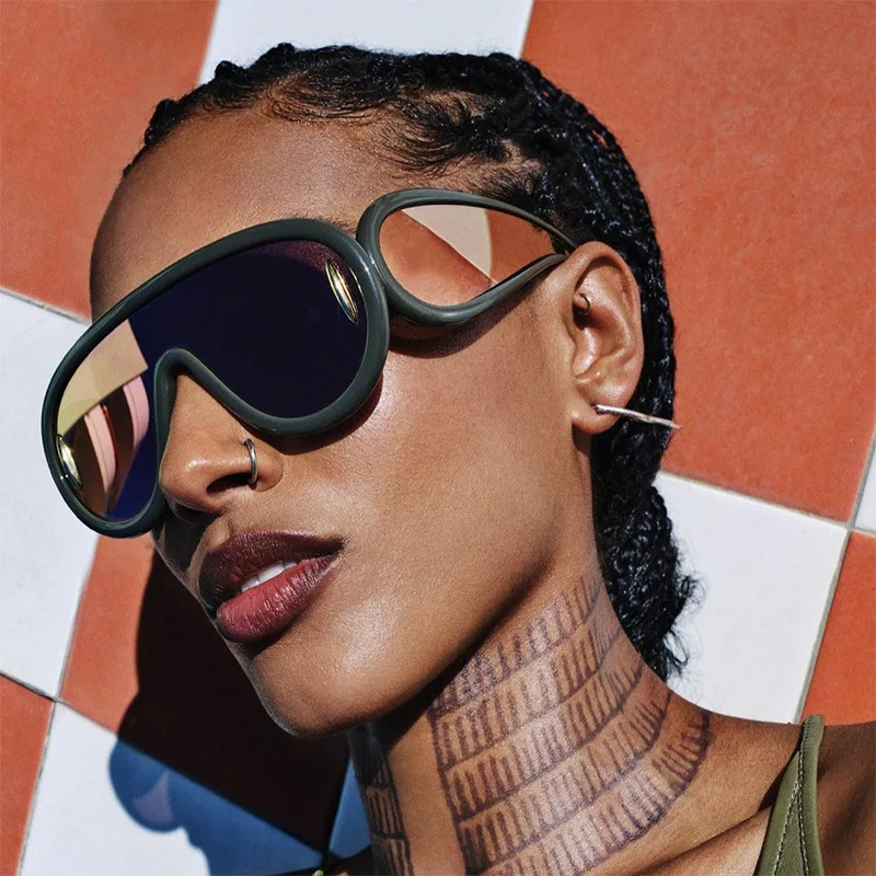 Shop Our Collection of Luxury Brand Wave Mask Sunglasses display picture 1