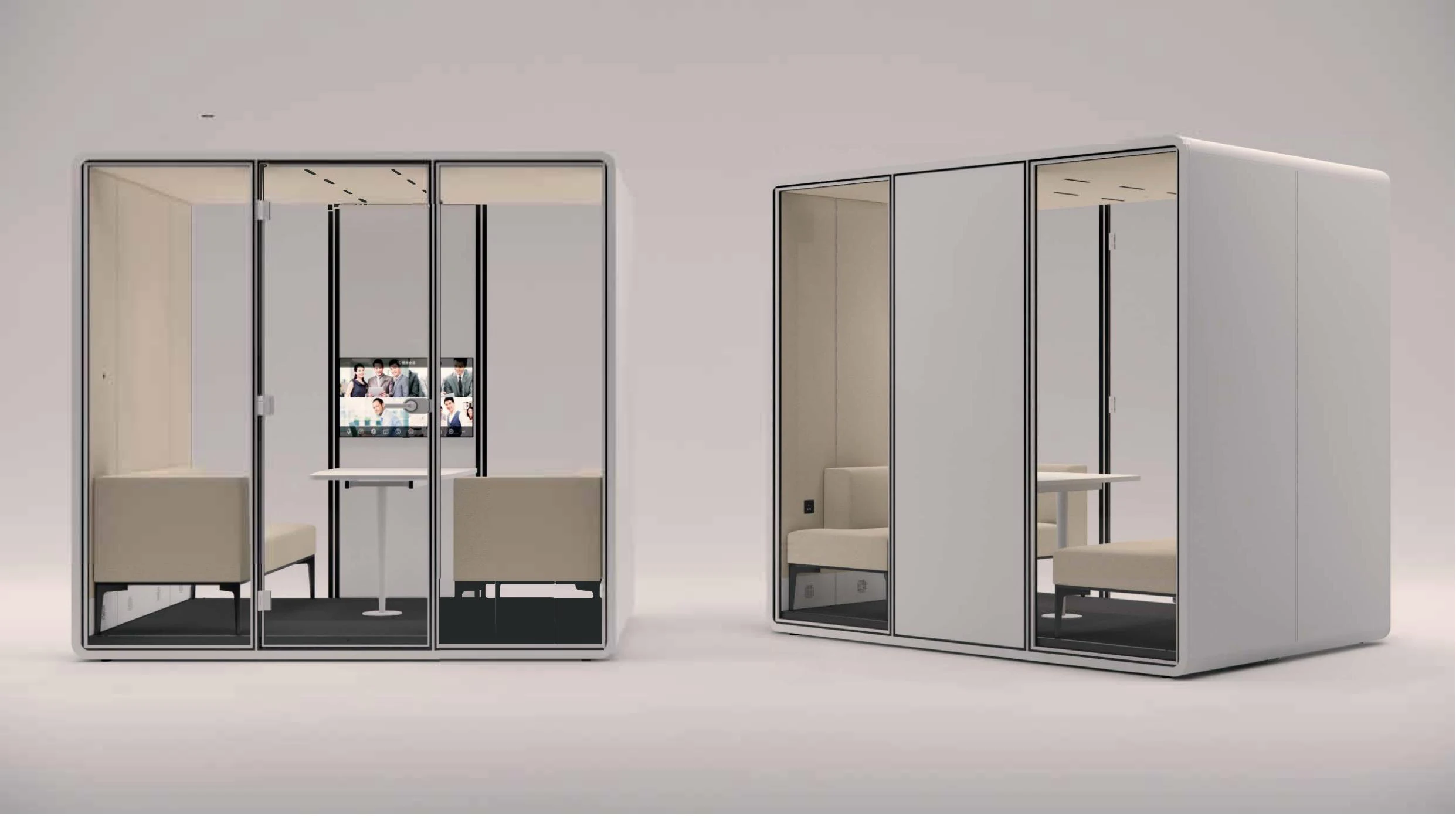 Modern Modular Furniture Easy Assemble Removable Office Phone Booth Fashion Noise Isolation Cabin Soundproof Silence Office Pod