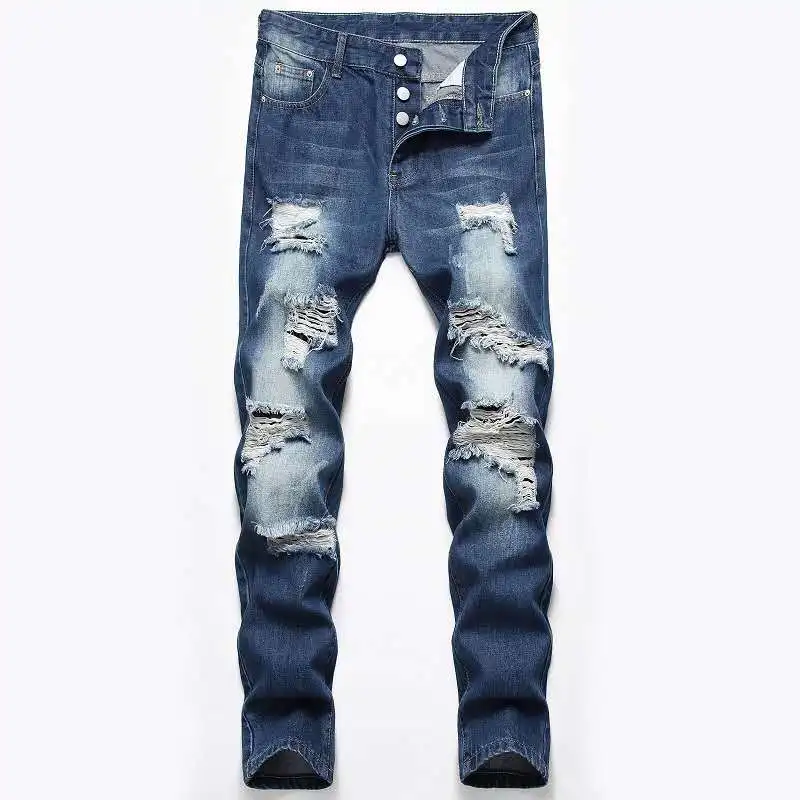 Oem Light Blue Stone Washed Destoryed Denim Ripped Man Blue Jeans Style Buy Clothes Men Jeans Straight Leg Jeans Men Men Ripped Jeans Product On Alibaba Com