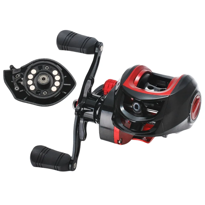 audi baitcasting reel Lizard AUDI 7.2 Baitcasting Fishing Reel Left Right Hand Baitcasting Reel  Magnetic Brake System 8kg Drag 7.2:1 Fishing Reel
