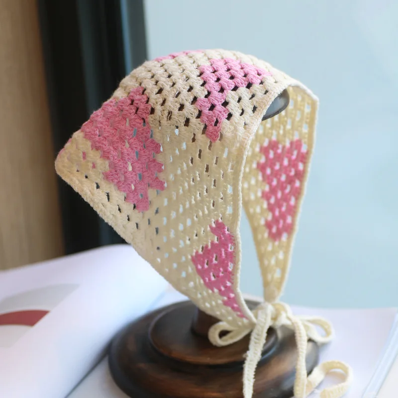 Wholesale Handmade Cotton Kerchief Scarf Granny Crochet Cow  display picture 1