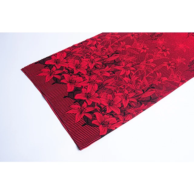 
30S 100% вискоза хлопковая ткань с цветочным принтом лилии лаванды 