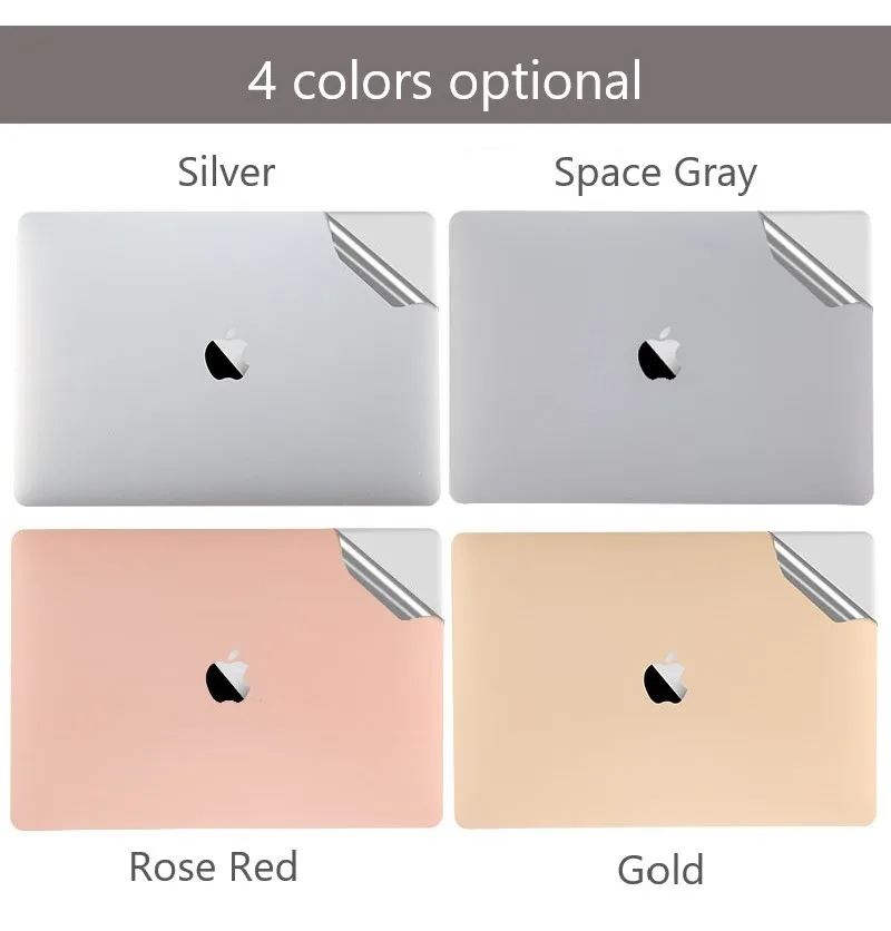 LFD 907 Anti-Fingerprint Notebook protection Film Set of 5 Laptop Skins Stickers for MacBook