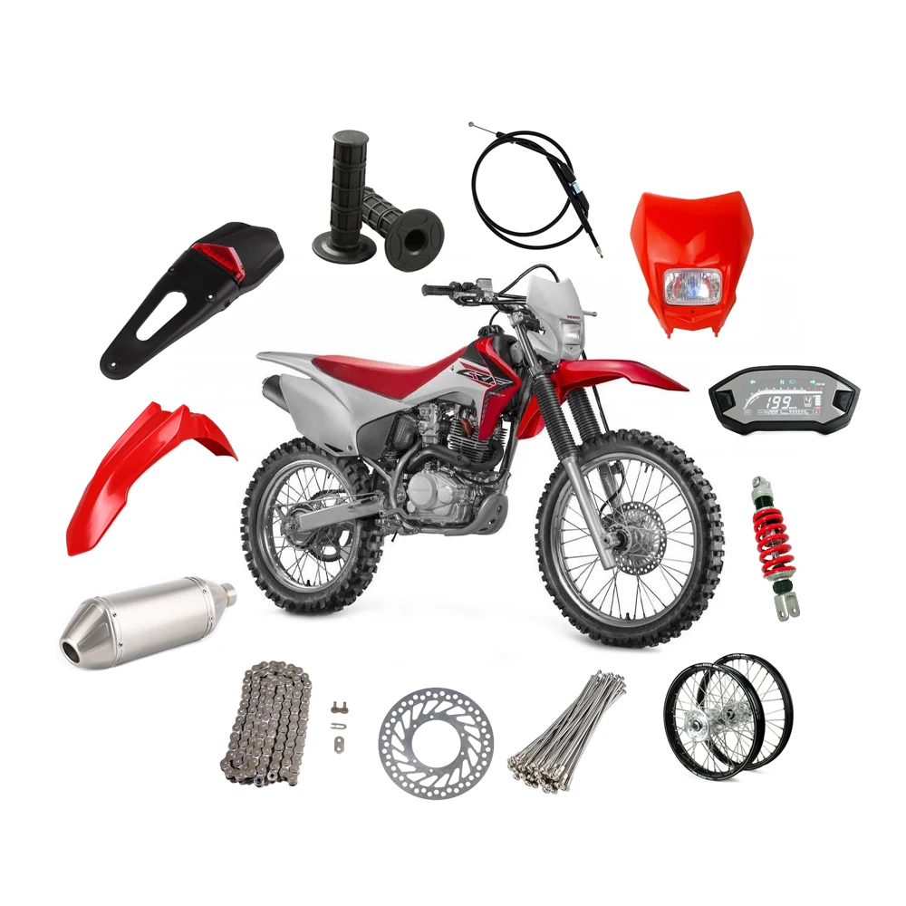 New a Class Material Premium Organic Motorcycle Brake Pads for FA185 KDX 200 CR 125 CRF 250 XR 125 XL 250