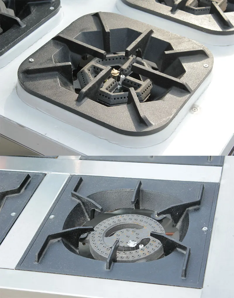 Ruitai Custom Various Sizes Specifications 3 5 Burner Gas Stove Cooker