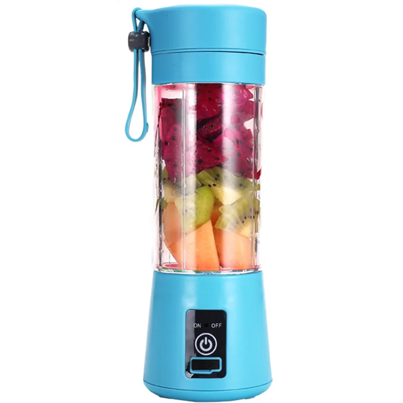 Electric Personal Use Mini Blender Home Usb 6 Blades Juicer Cup Machine