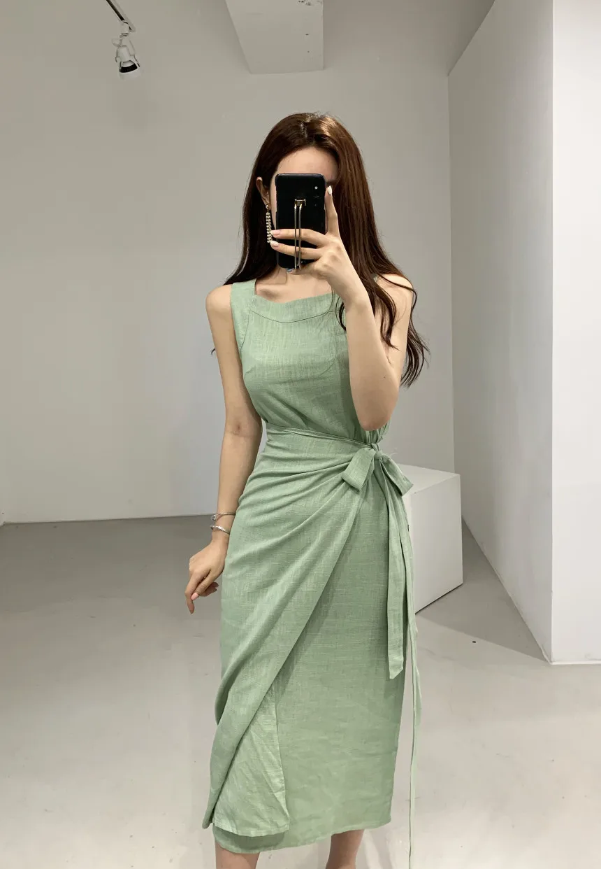 Custom Logo New 2022 Elegant Cotton Maxi Dresses Beautiful Linen Dress ...