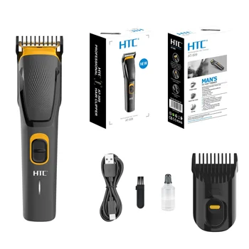 HTC AT-509 Home Hair Clippers Type-C Charge Cordless Adjustable Men'S Hair Clipper Professional Hair Clippers