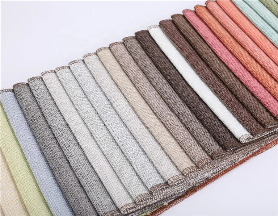 Popular style chenille plain fabric linen chenille upholstery fabric chenille linen for hometextile