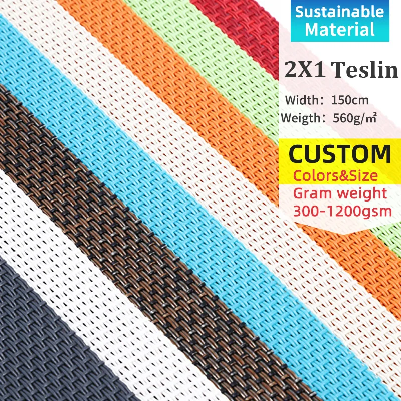 STARUNK 70% PVC and 30% Polyester Outdoor Beach Chair Fabrics Waterproof Sunscreen Swimming Pool Fence Mesh Fabric