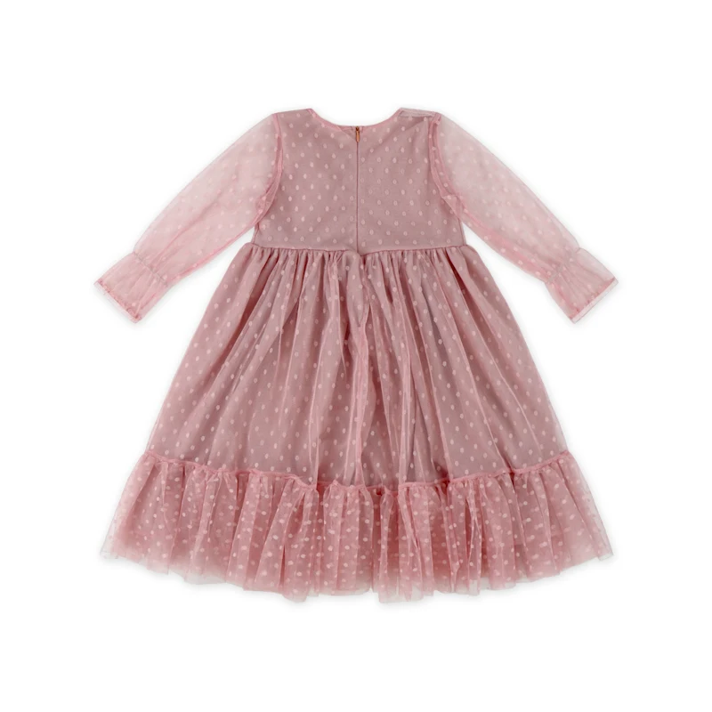 Baby♡G SQ-004-ZXG-2Summer sweet long - sleeved lace spot dress for