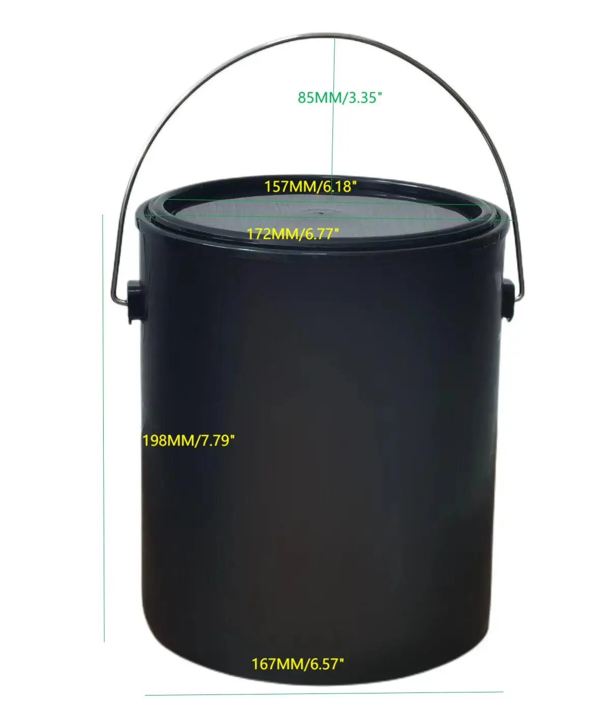 1 Gallon Bucket with Metal Handle - Durable & Airtight