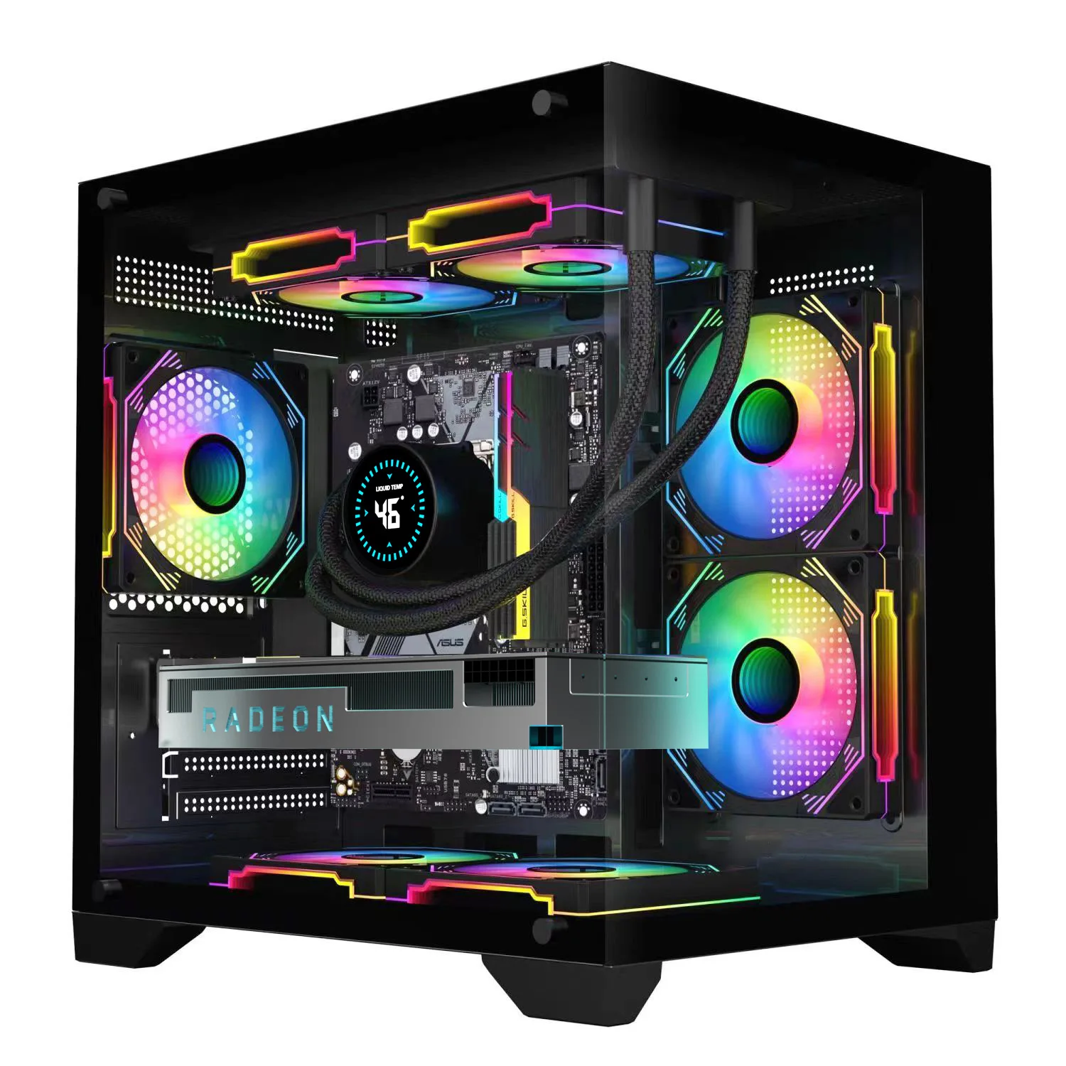 OEM Gaming PC Case M-ATX Mini-Itx Tempered Glass