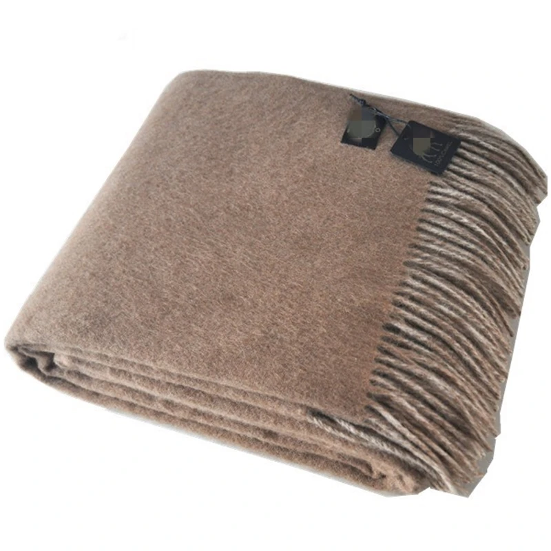 BLUE PHOENIX Double-sided Blanket 100 Camel Hair Wholesale Borrego Blankets Superman Blanket Two Side Woven Luxury 3-4