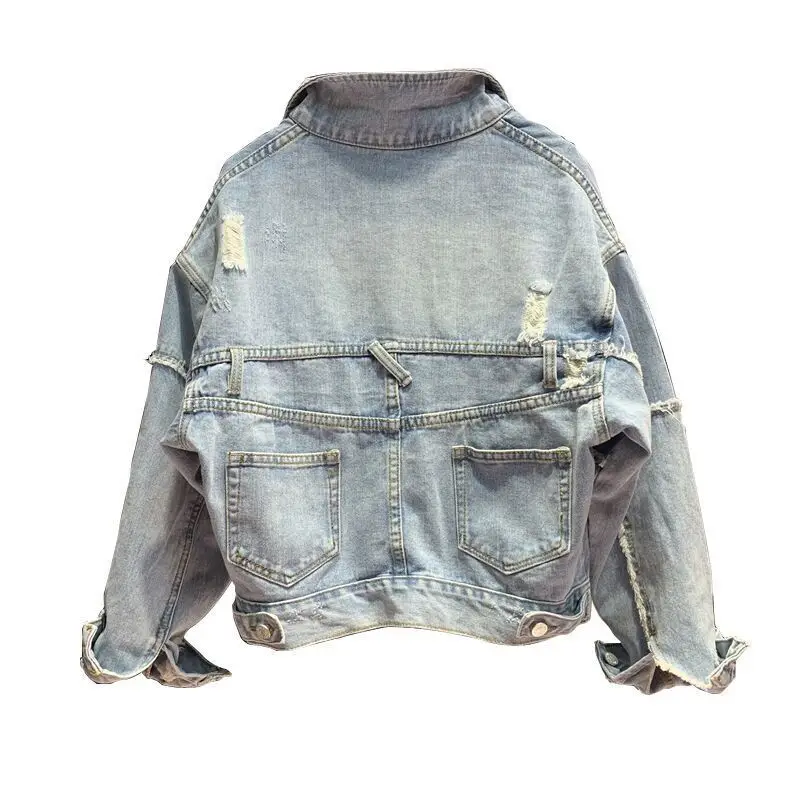 loose denim jacket for women