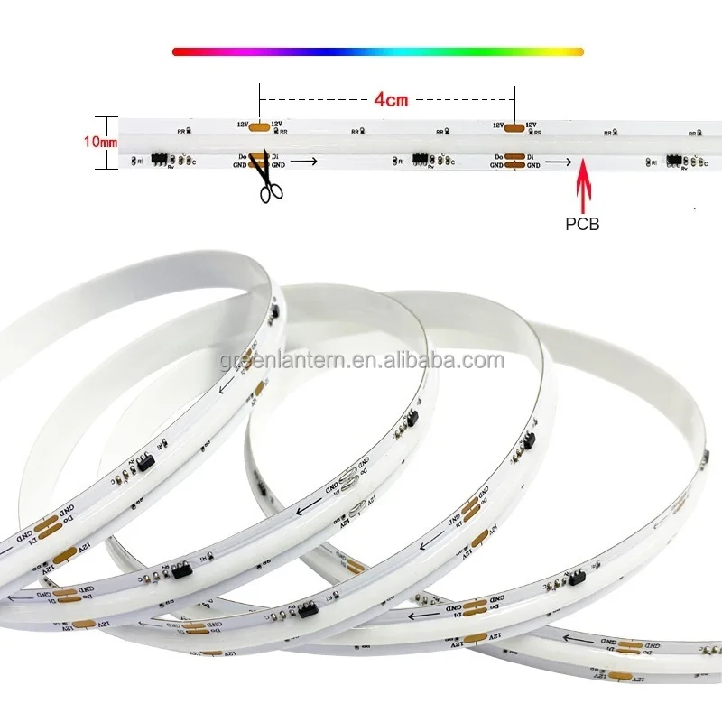 12V COB WS2811 Addressable RGB LED Strip Light - 720 Leds/m