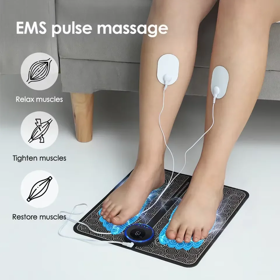 Best-Selling Professional EMS Foldable Arm Electric Foot Massager Convenient Comfortable Vibrating Design Direct Home Use Sales Best-Selling Professional EMS Foldable Arm Electric Foot Massager Convenient Comfortable Vibrating Design Direct Home Use Sales