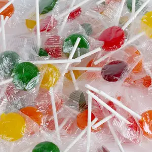 Classic 3-Pound Summer Lollipops Individually Wrapped Flat Suckers Fruity Hard Block for Kids Doctors Office Schools Banks