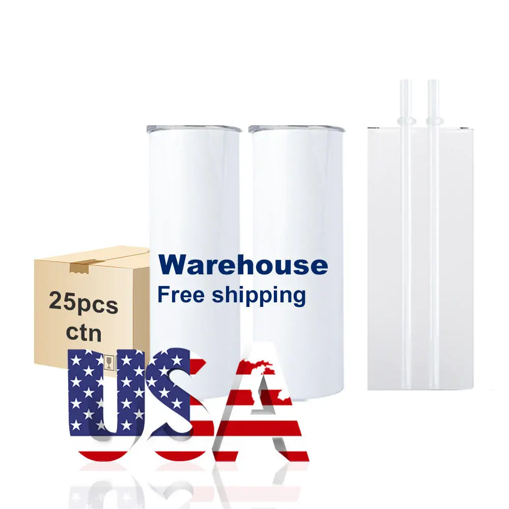 25pcs 20 Oz Heat Transfer Printing Sublimation Tumbler Double Wall  Insulated