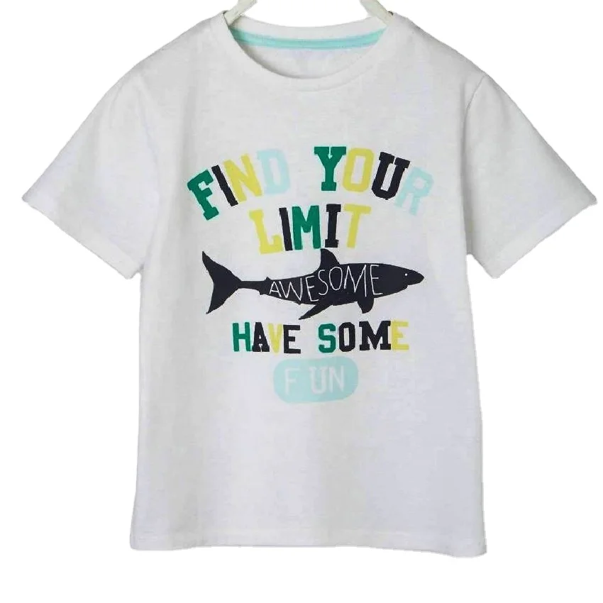 Детская футболка с принтом акулы