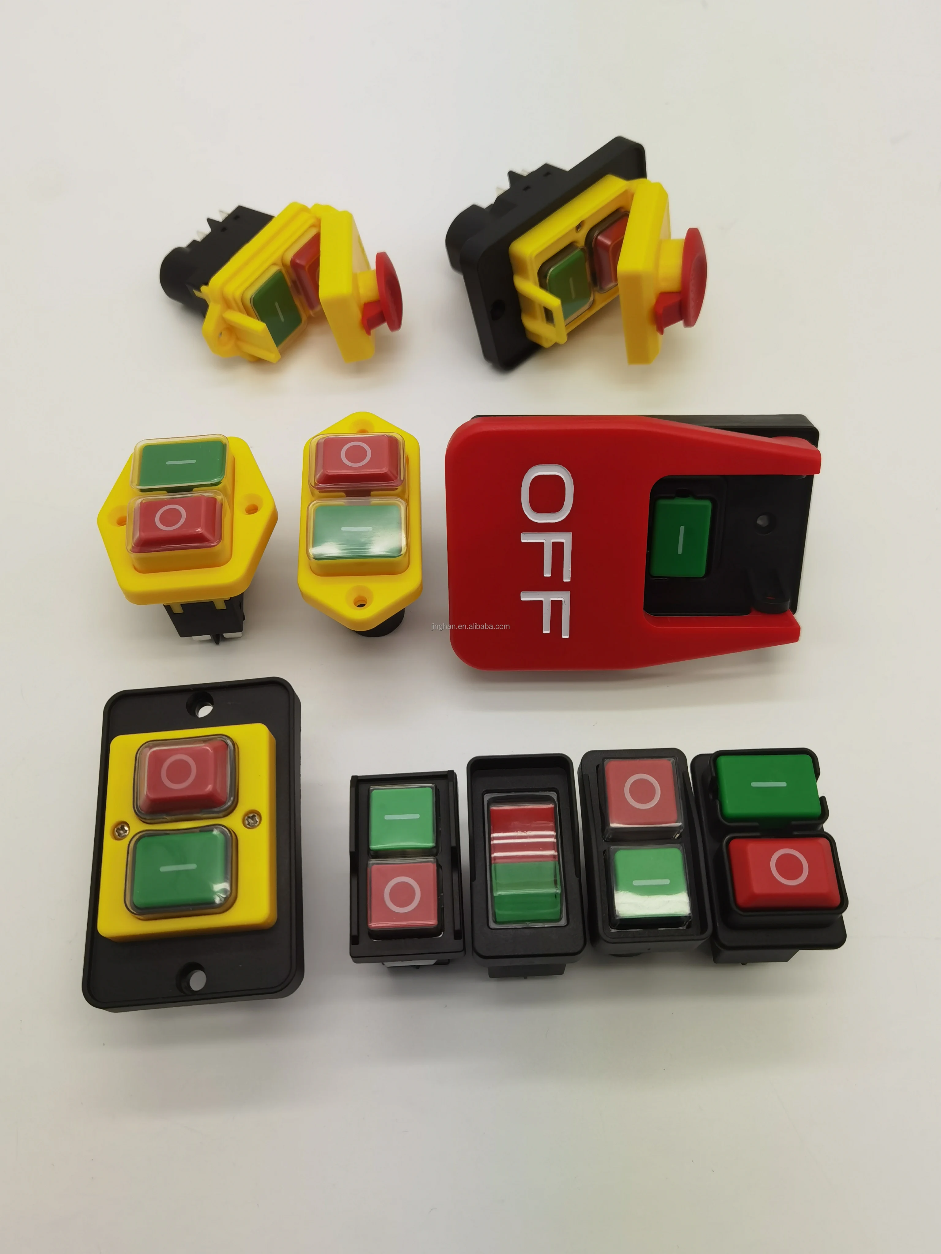 Electromagnetic Switch 5 Pin 220v On Off Push Button Restart And Under ...