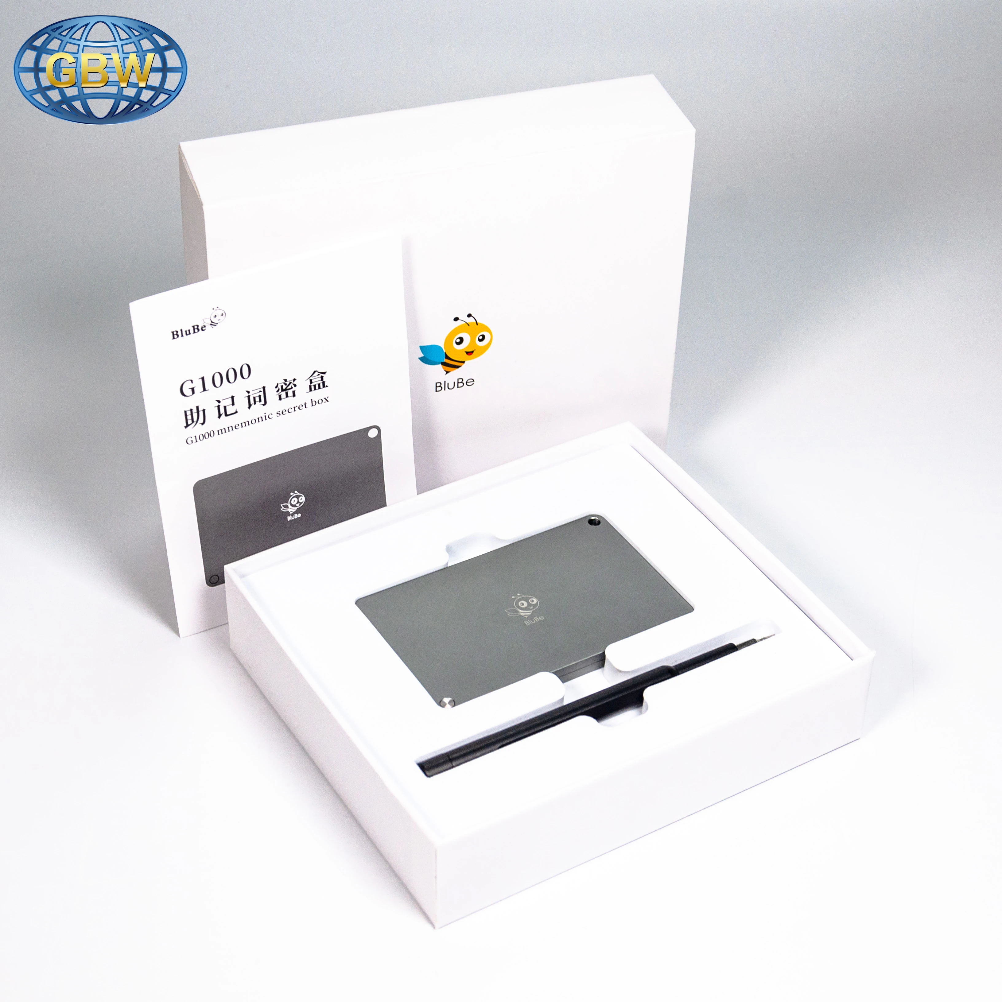 GBW 암호화폐 지갑 CNC 가공 알루미늄 스테인리스 스틸 콜드 월렛 하드웨어 월렛 니모닉 메탈 스토리지 시드 문구 보관