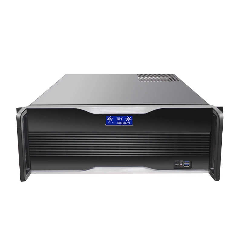 Rackmount Server Chassis with LCD HD Display Industrial Pc Server Chassis 4u