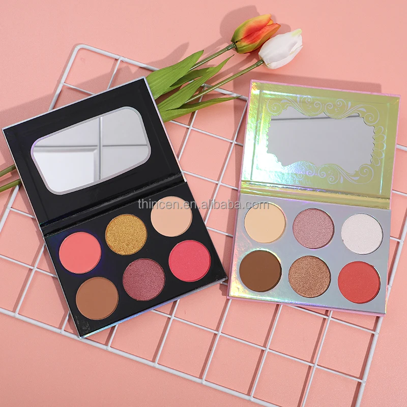 High pigment vegan makeup custom private label dyi contour blush and highlighter palette