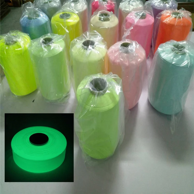 Photoluminscent Embroidery Thread Polyester Glow in The Dark