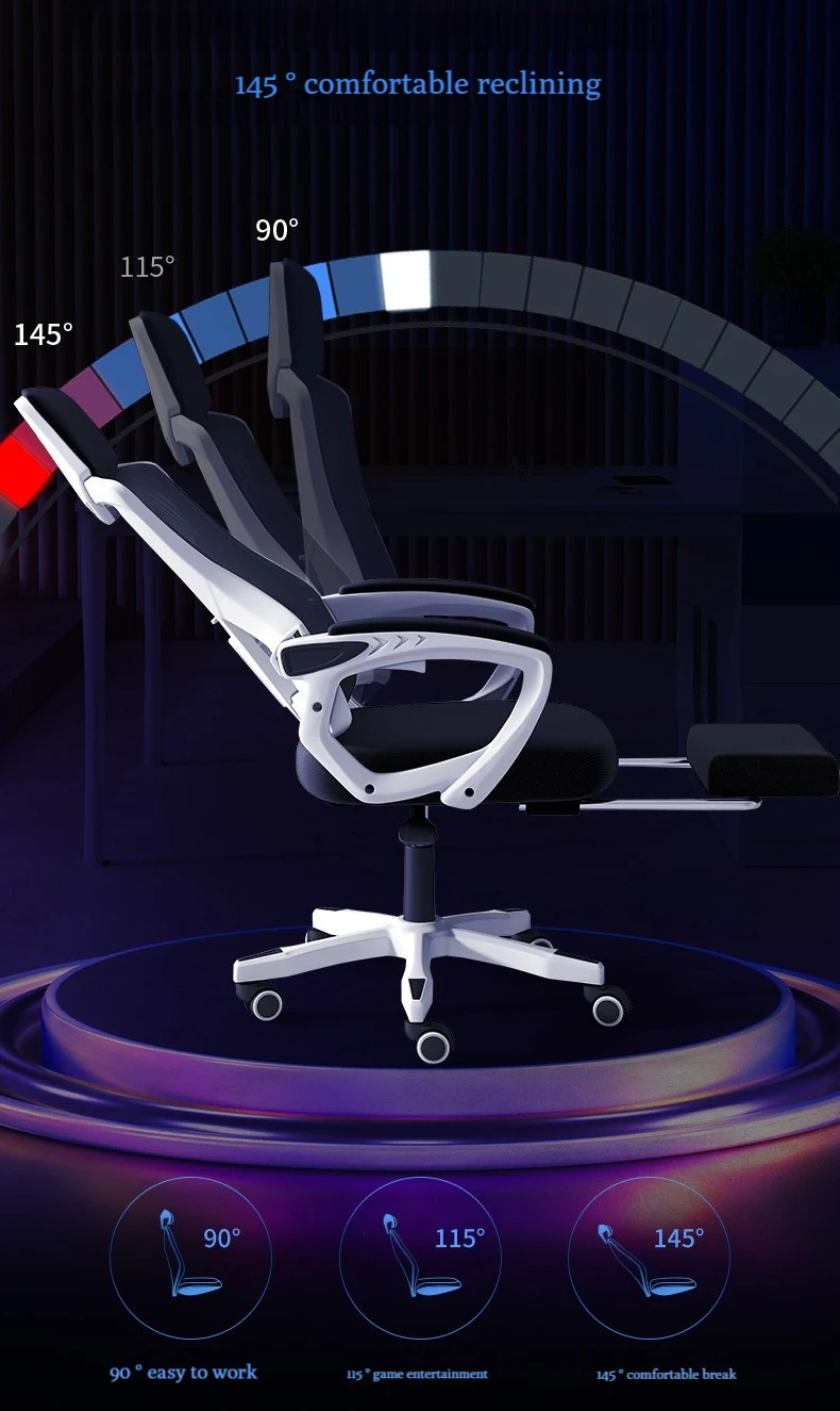 Durable Adjustable Modern Anji Executive Swivel Reclining Sleep Office Desk Chair Home Computer Ergonomic Mesh Chair Comfortable