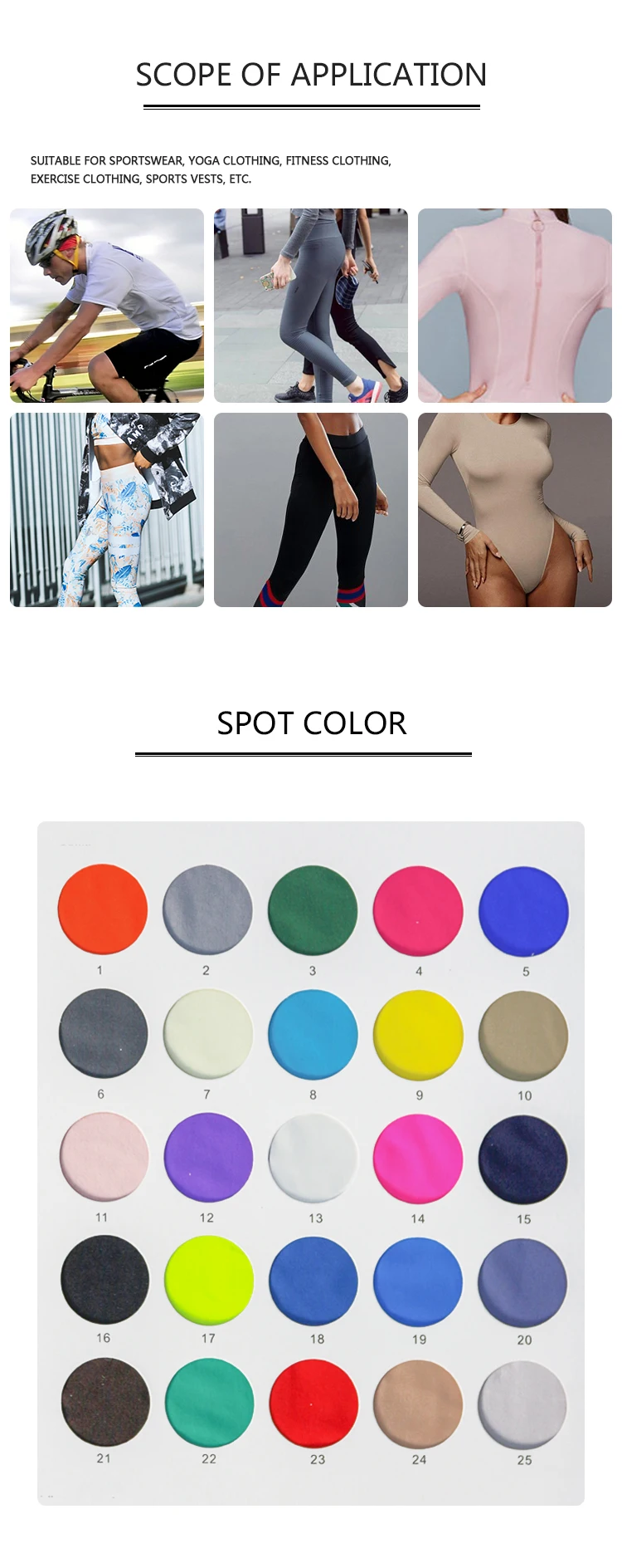 High Quality 4 Way Stretch Polyester Spandex Swimwear Lycra Waterproof