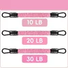 Corde élastique anti-casse rose, 10 lbs chacune