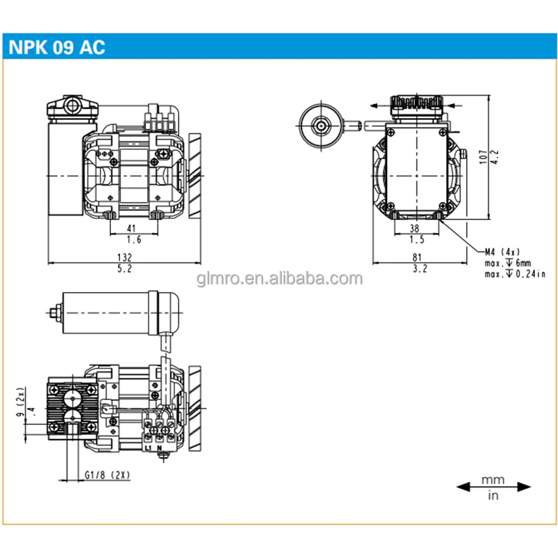 KNF Swing Piston Vacuum Pump and Compressors NPK 09 AC NPK 09 DC