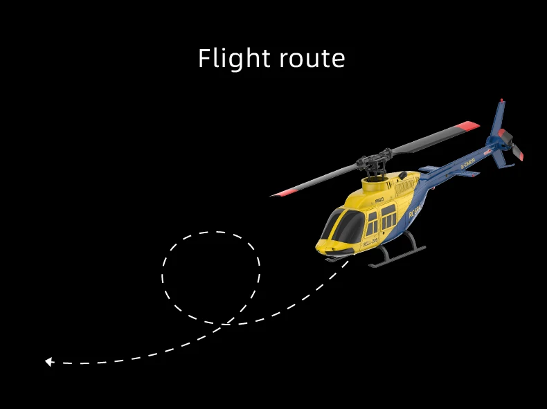 HOSHI ERA A60 RC Plane Helicopter 2.4G 6-Axis Gyroscope 6CH Optical Flow Altitude Hold USB MINI BELL 206 Remote Aircraft