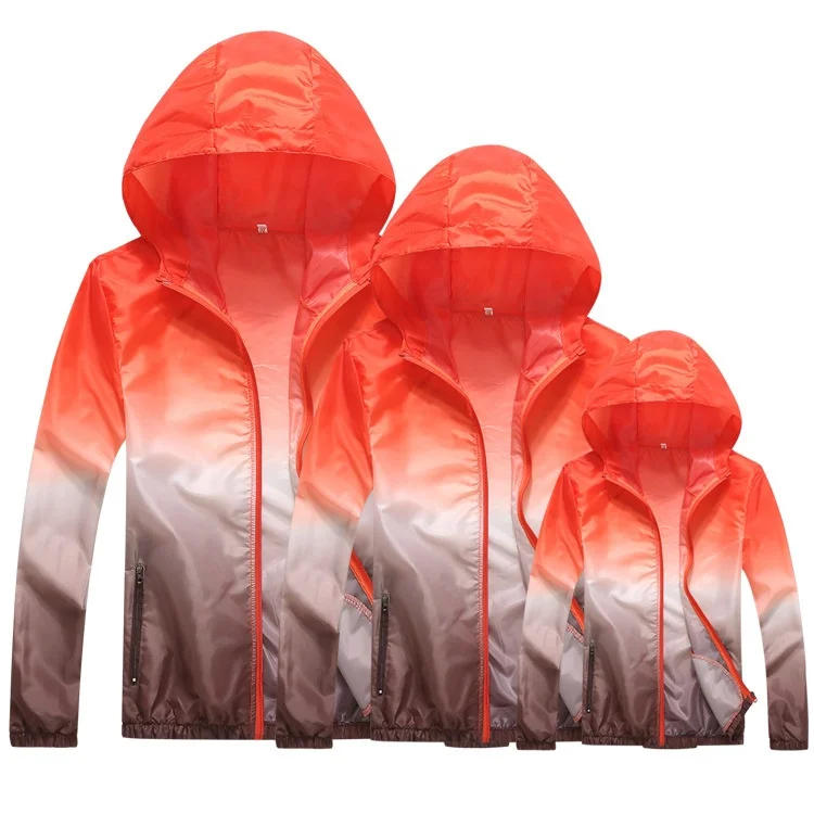 Hot Family Mom Dad Children Sunscreen Clothing Set Women and Men Outdoor Coat Family Matching Women Sports Jacket