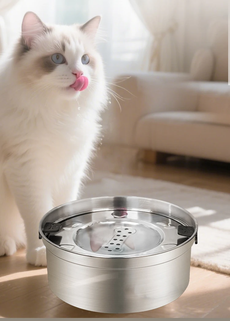 NEW Spill-proof Dog Bowl No Spill Raised Dog Food Bowl Stand Stainless Steel Food and Water Bowl Set Pet Feeding Station manufacture