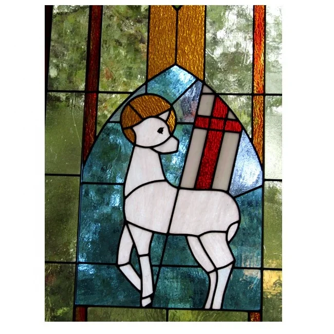 定制艺术蒂芙尼风格彩色玻璃装饰面板教堂 - buy art tiffany glass
