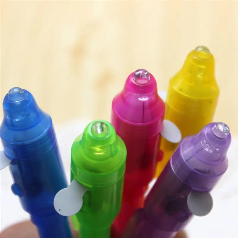 Multifunction Luminous Light Invisible Ink Pen For Kids Students Novelty Gift Drawing Learning Pen