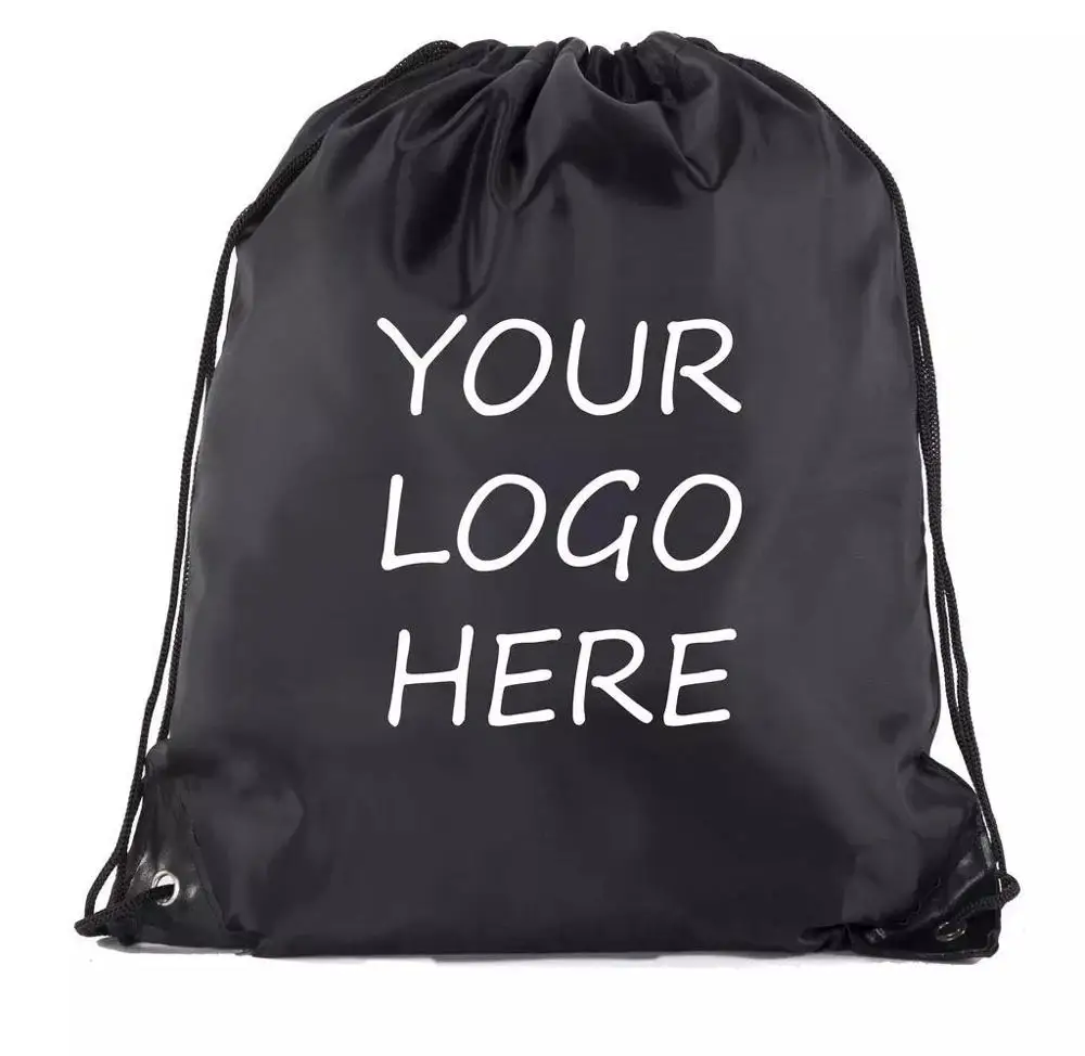 plain drawstring backpacks