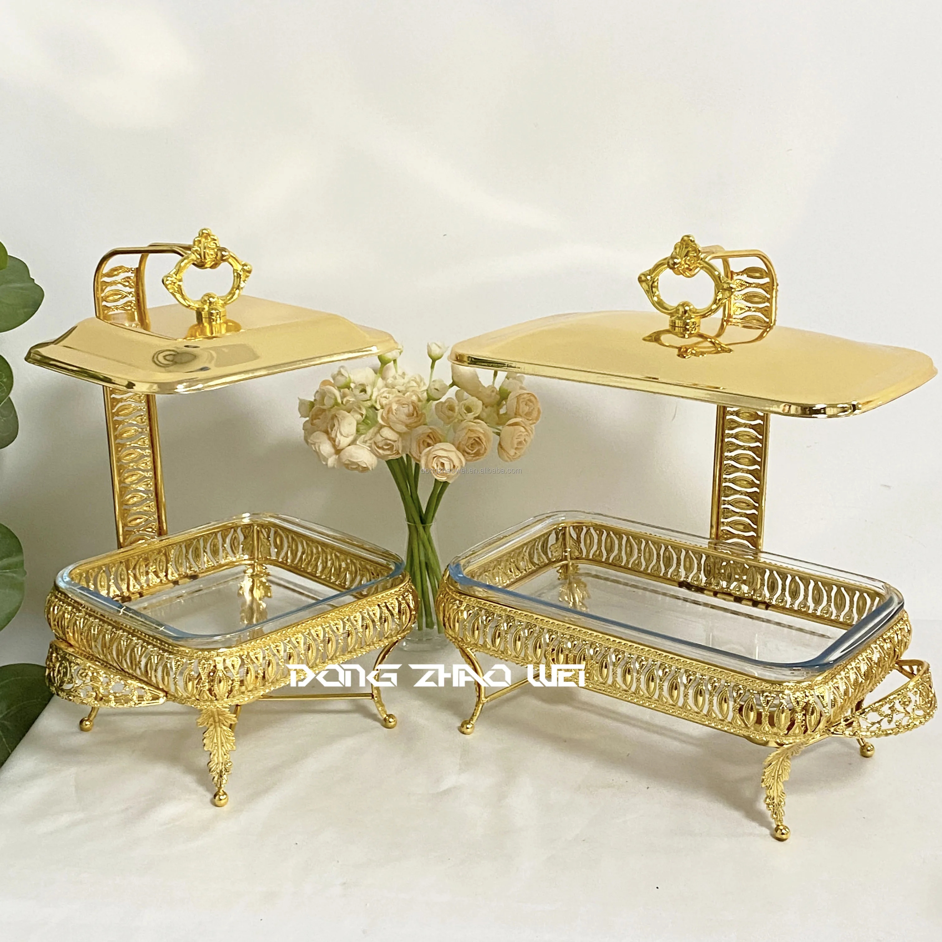 Factory Luxury Chafing Dish Buffet Set Dome Chafing Buffet Dishes Set Stainless Steel Chafing Dish Set Food Warmer