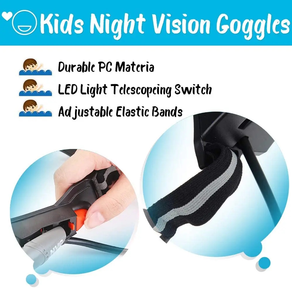 Lunettes de vision nocturne réglables Pour enfants Espion