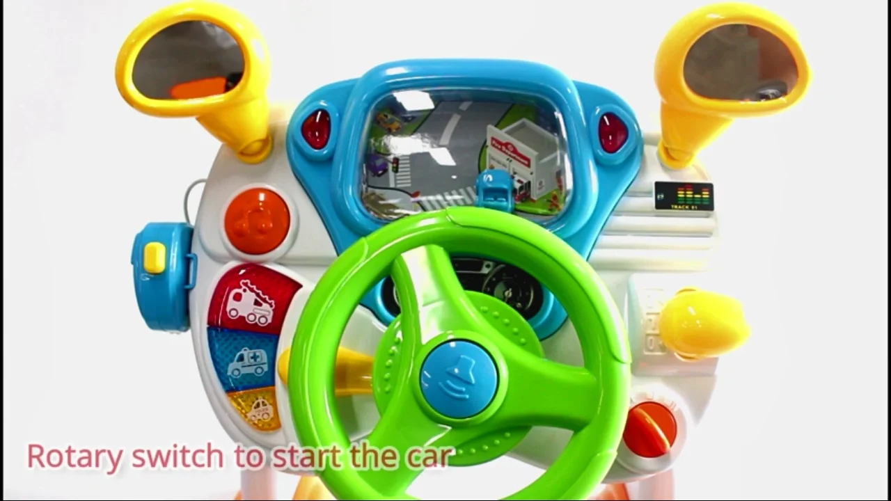 Pretend Play Simulation Driver Kids Steering Wheel Toy 2024 Ride On Toy