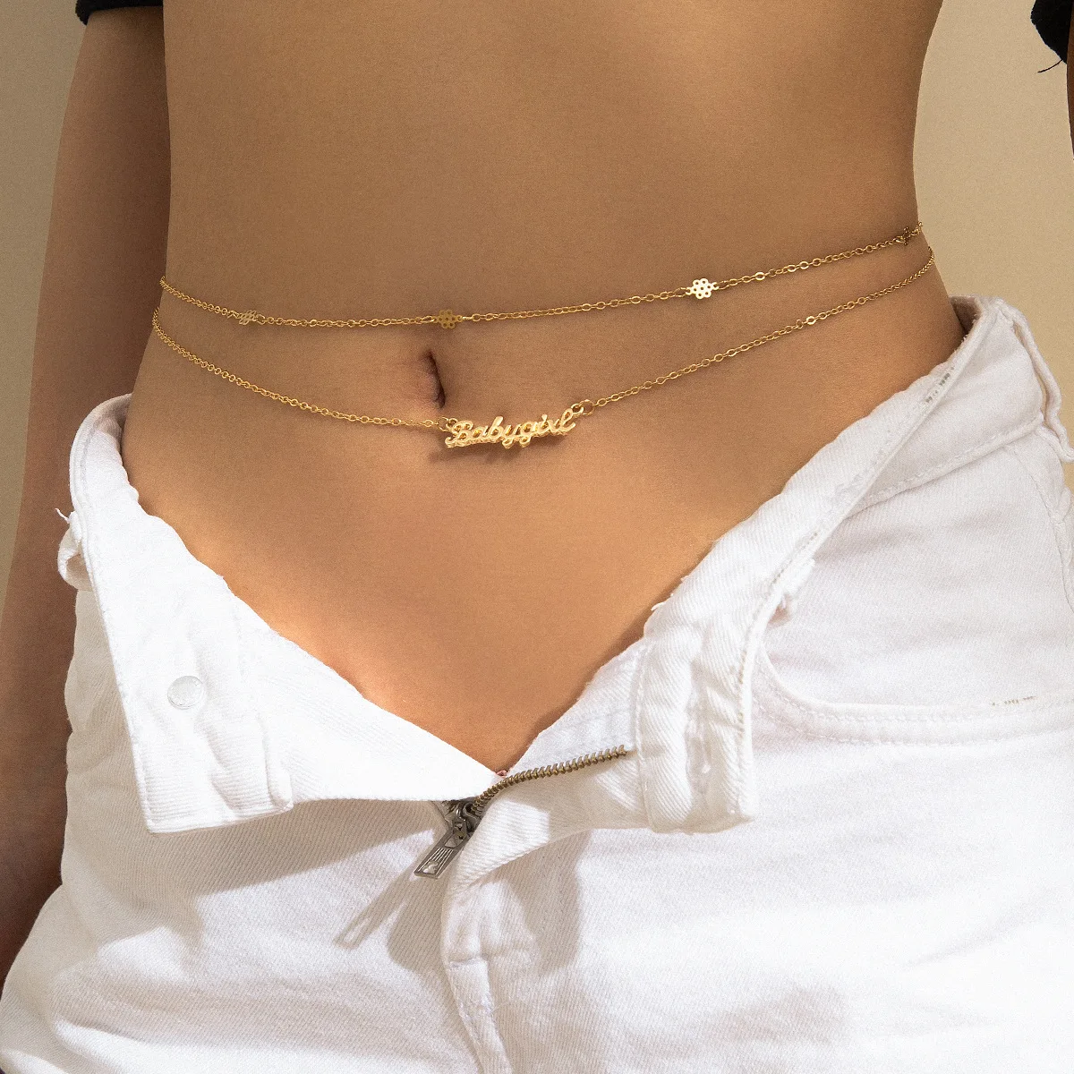 Buy  Cuban Link Waist Chain Belly Chain For Girls